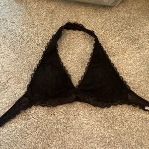 Hollister black halter bralette!